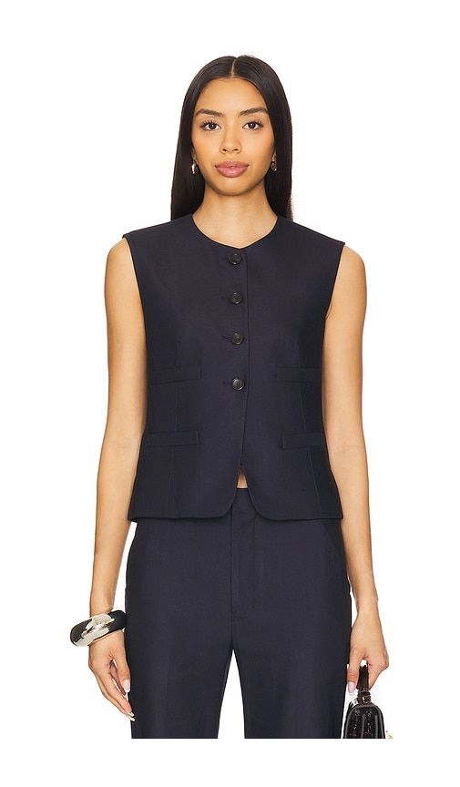 Georgie Vest in Navy. - size 0 (also in 10, 2, 4, 6, 8) - A.L.C. - Modalova