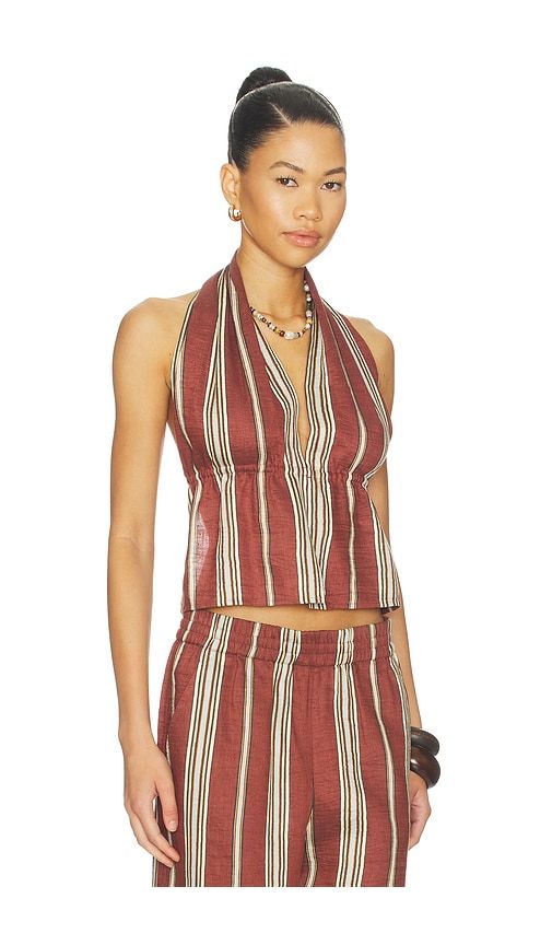 Kaia Top in Rust,Cream. - size L (also in M, S, XS) - A.L.C. - Modalova