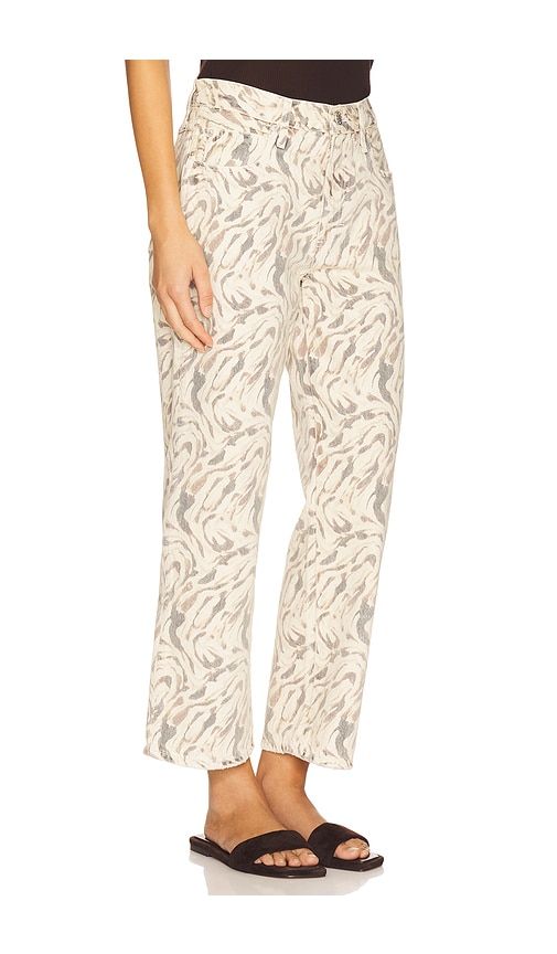 Billie Wide Leg Jeans in Ivory. - size 25 (also in 27, 28, 31, 32) - AMO Denim - Modalova