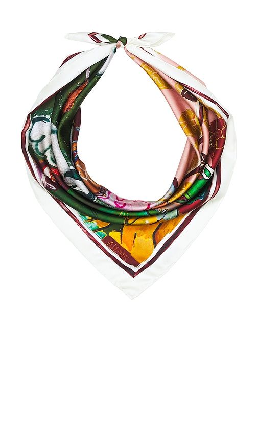 Alemais Mlak Silk Scarf in Green - Alemais - Modalova