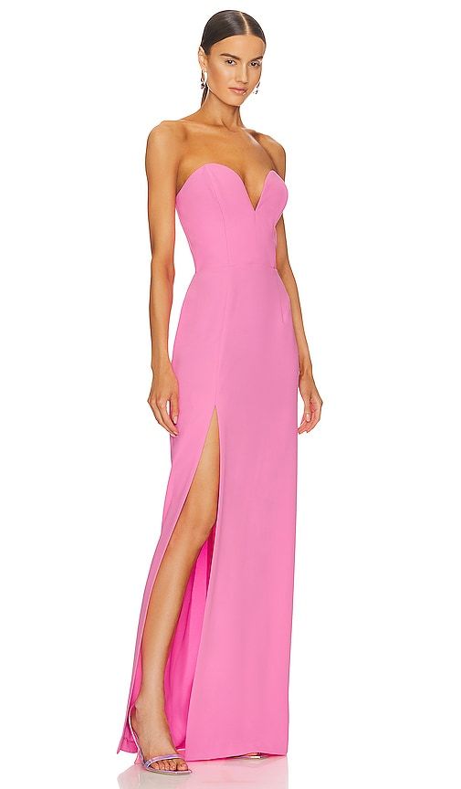X REVOLVE Cherri Gown in Pink. - size S (also in M, L, XL) - Amanda Uprichard - Modalova