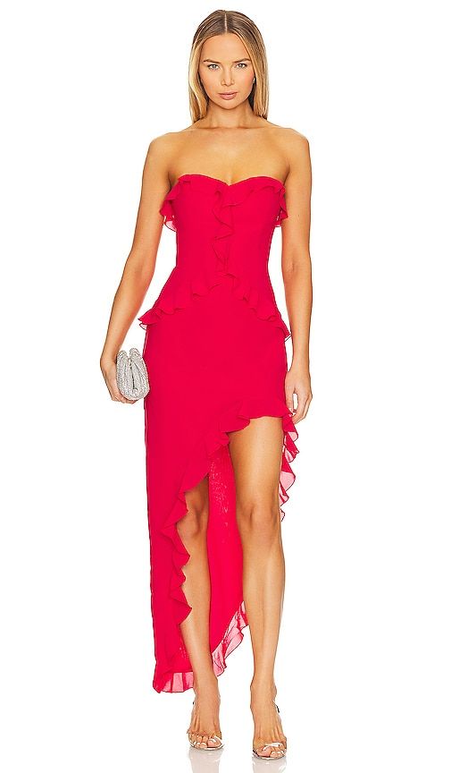 Anessa Gown in Red. - size L (also in M, S, XL, XS) - Amanda Uprichard - Modalova
