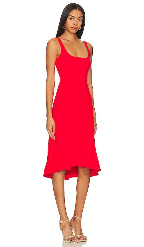 Campania Midi Dress in Red. - size M (also in S) - Amanda Uprichard - Modalova