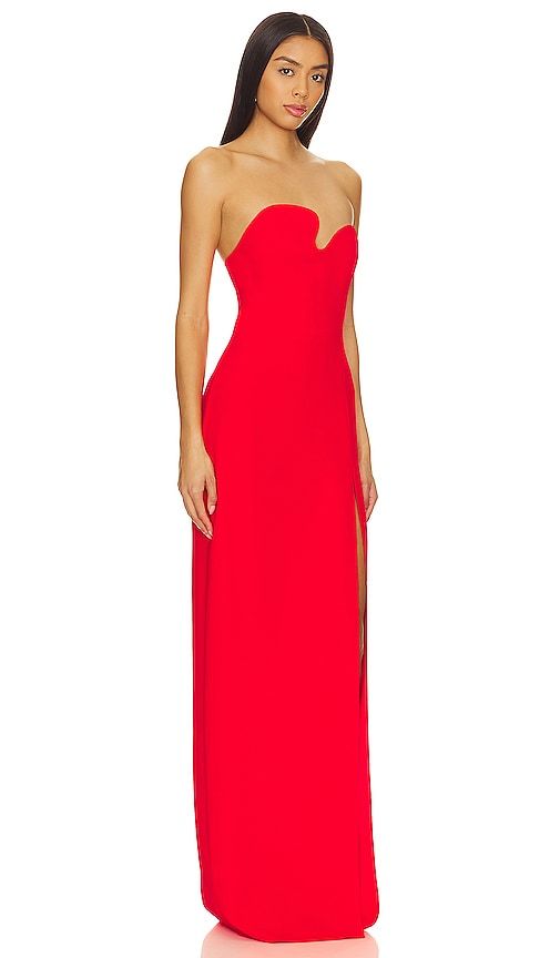 X REVOLVE Strapless Puzzle Gown in Red. - size L (also in M, S, XL, XS) - Amanda Uprichard - Modalova