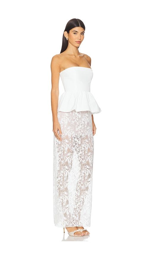 X REVOLVE Cherise Dress in White. - size M (also in S) - Amanda Uprichard - Modalova