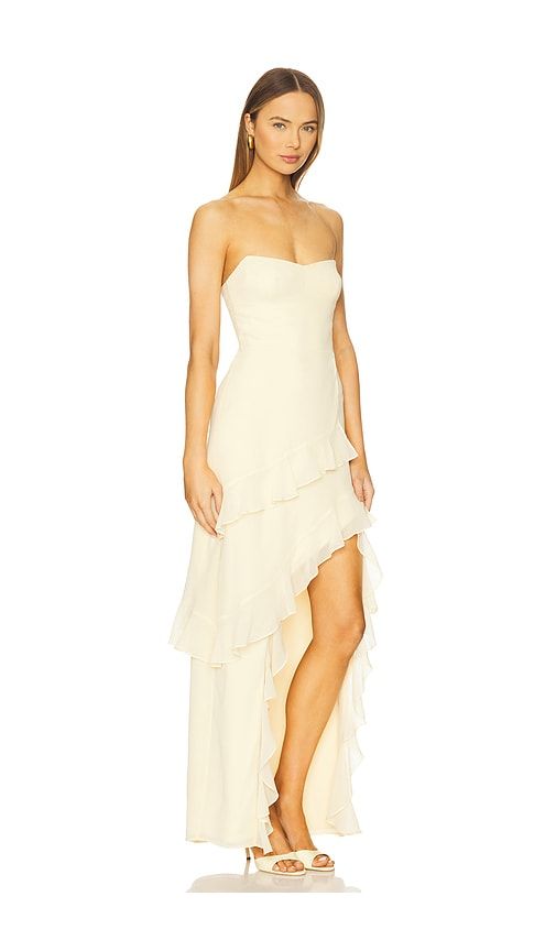 Magnolia Dress in Lemon. - size M (also in S) - Amanda Uprichard - Modalova
