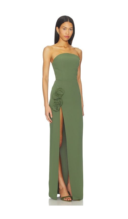 X REVOLVE Wolfe Gown in Green. - size M (also in S, XS) - Amanda Uprichard - Modalova