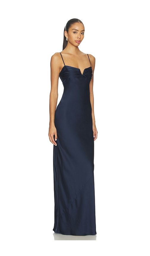 Ira Maxi Dress in Navy. - size L (also in S) - Amanda Uprichard - Modalova