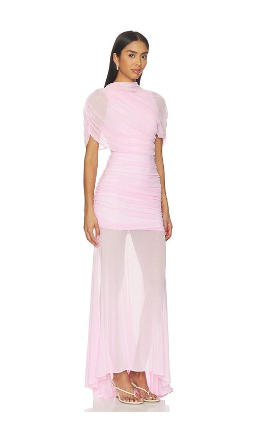 X Revolve Evianna Mesh Gown in Pink. - size M (also in S, XS) - Amanda Uprichard - Modalova