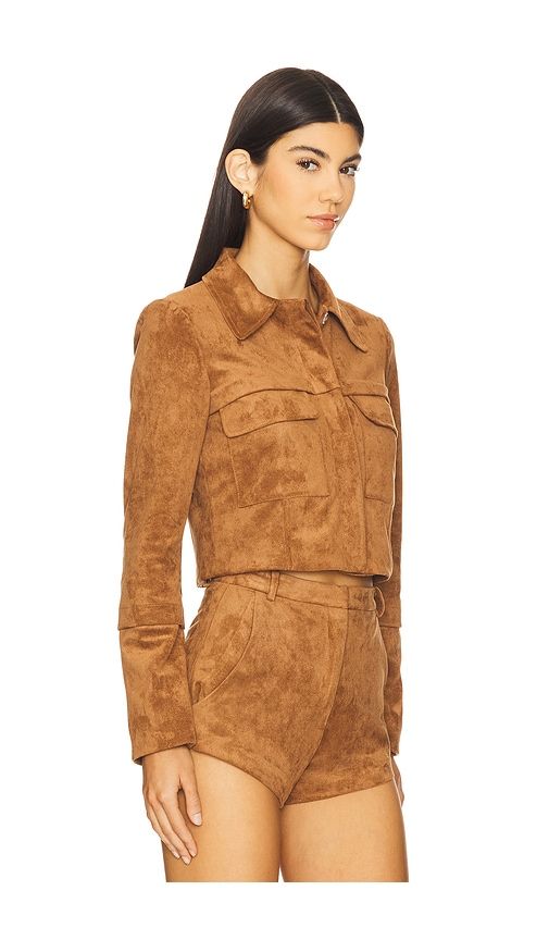 X REVOLVE Lucas Suede Jacket in . - size L (also in M, XL) - Amanda Uprichard - Modalova