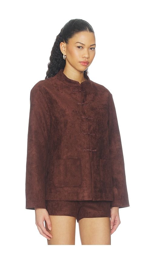 Brooklyn Jacket in Brown. - size L (also in M, S, XL, XS) - Amanda Uprichard - Modalova
