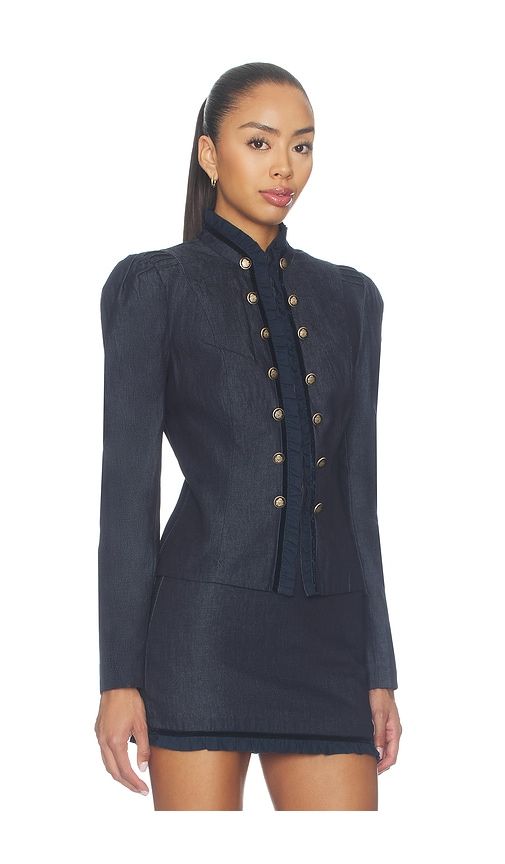 X REVOLVE Katalina Jacket in Navy. - size L (also in M, S, XL, XS) - Amanda Uprichard - Modalova