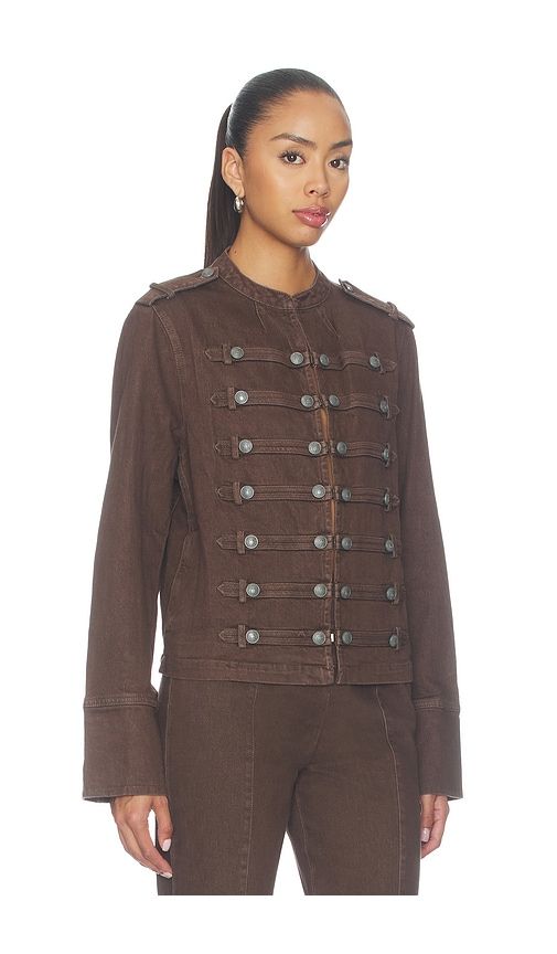 Emma Jacket in Chocolate. - size L (also in M, S, XS) - Amanda Uprichard - Modalova