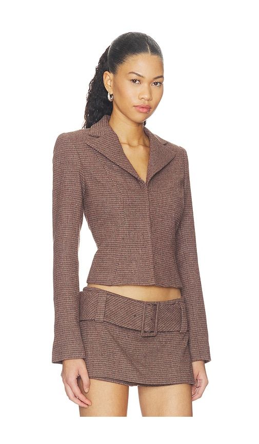 Sutton Jacket in Brown. - size L (also in M, S, XL, XS) - Amanda Uprichard - Modalova