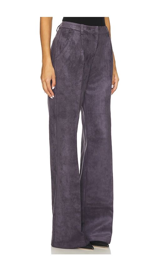 X REVOLVE Suede Slater Pant in Grey. - size M (also in S, XS) - Amanda Uprichard - Modalova