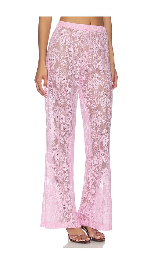 X REVOLVE Mariko Pants in Pink. - size L (also in M, S, XS) - Amanda Uprichard - Modalova