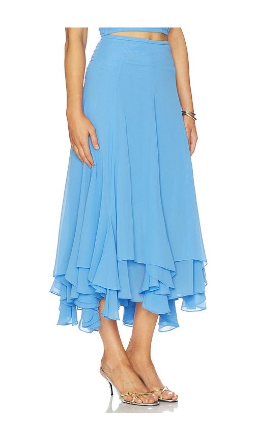 Monterey Skirt in Blue. - size S (also in XS) - Amanda Uprichard - Modalova