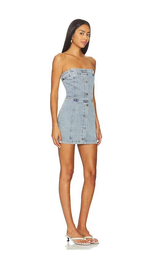 Scorpio Skort Romper in Blue. - size L (also in M, XS) - Amanda Uprichard - Modalova