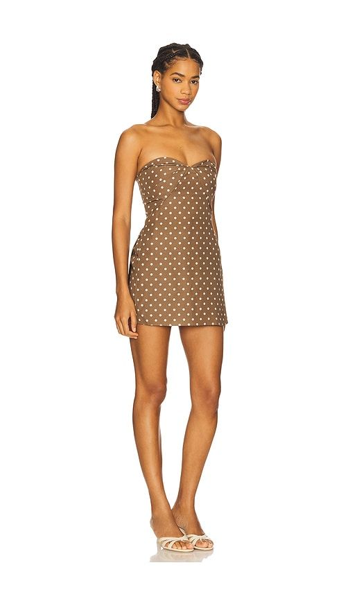 X REVOLVE Soho Skort Romper in Brown. - size L (also in M, S, XL, XS) - Amanda Uprichard - Modalova