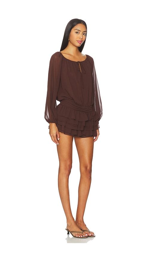 Dallas Skort Romper in Brown. - size S (also in XS) - Amanda Uprichard - Modalova