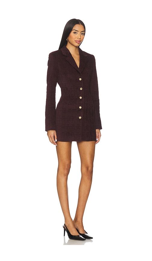 Peralta Blazer Romper in Burgundy. - size M (also in S, XS) - Amanda Uprichard - Modalova