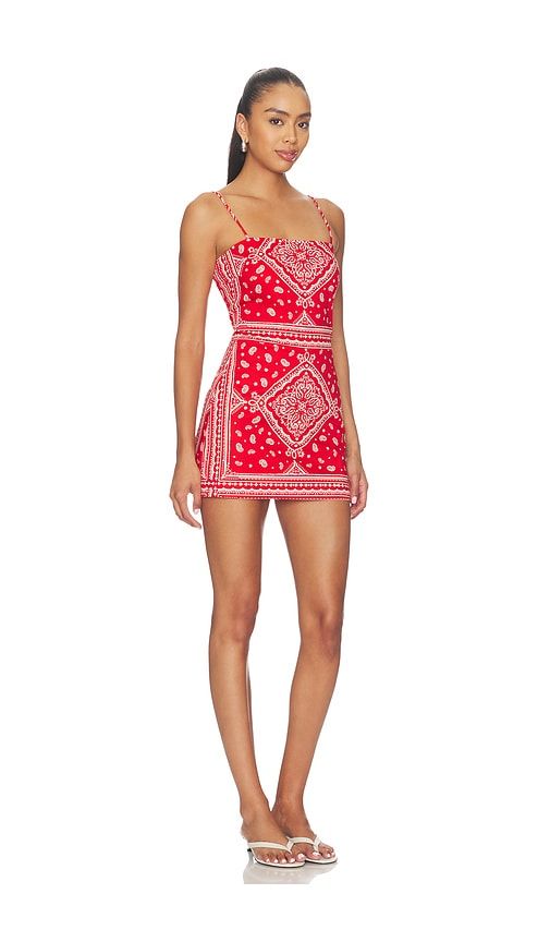 Avani Skort Romper in Red. - size S (also in XS) - Amanda Uprichard - Modalova
