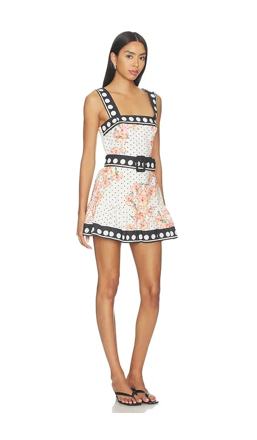 X REVOLVE Lena Skort Romper in Pink,White. - size S (also in XS) - Amanda Uprichard - Modalova