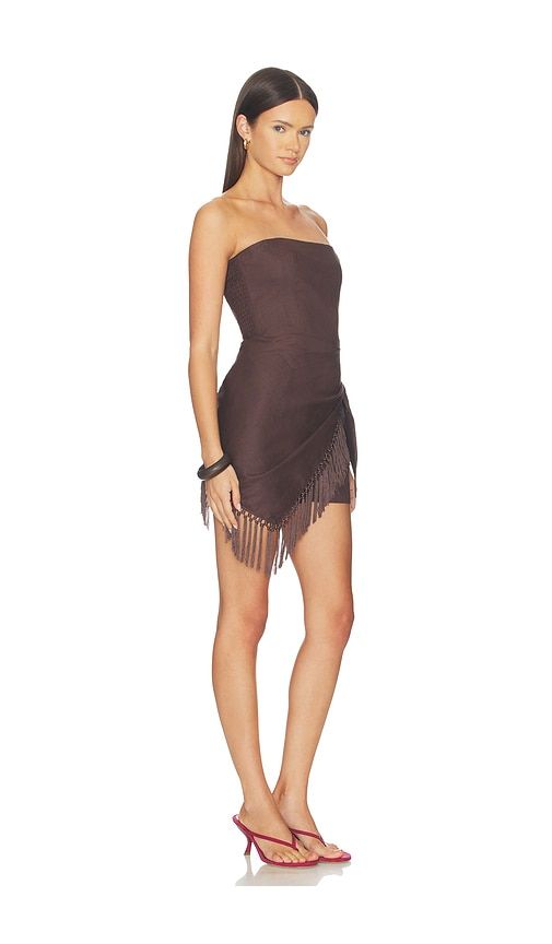 X REVOLVE Revan Romper Romper in Chocolate. - size L (also in S, XL, XS) - Amanda Uprichard - Modalova