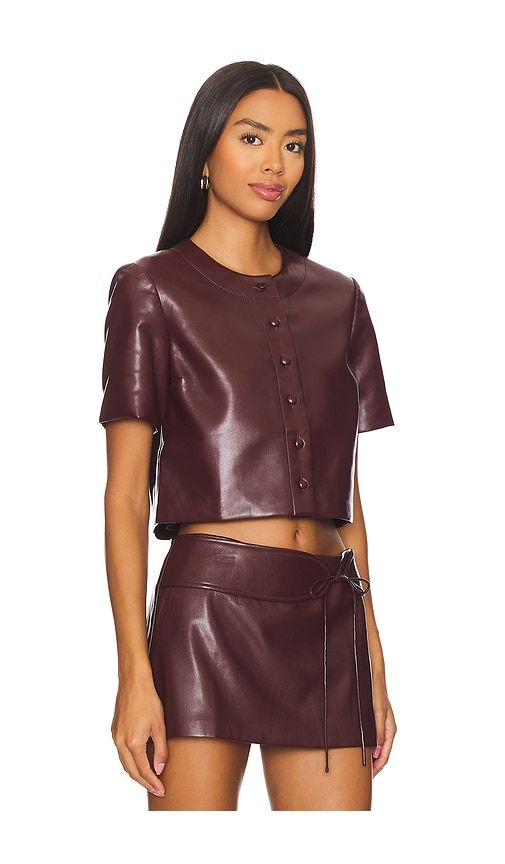 Braswell Top in Burgundy. - size M (also in S, XS) - Amanda Uprichard - Modalova