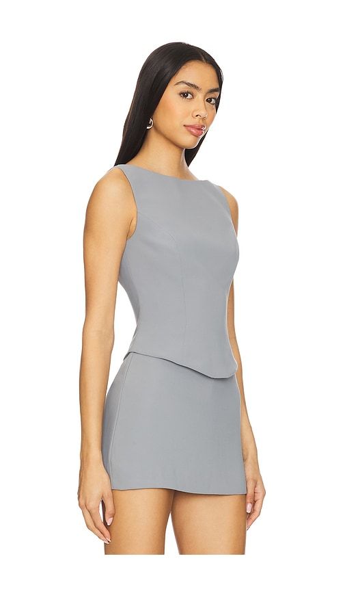 X REVOLVE Ines Top in Grey. - size L (also in M, S, XL) - Amanda Uprichard - Modalova