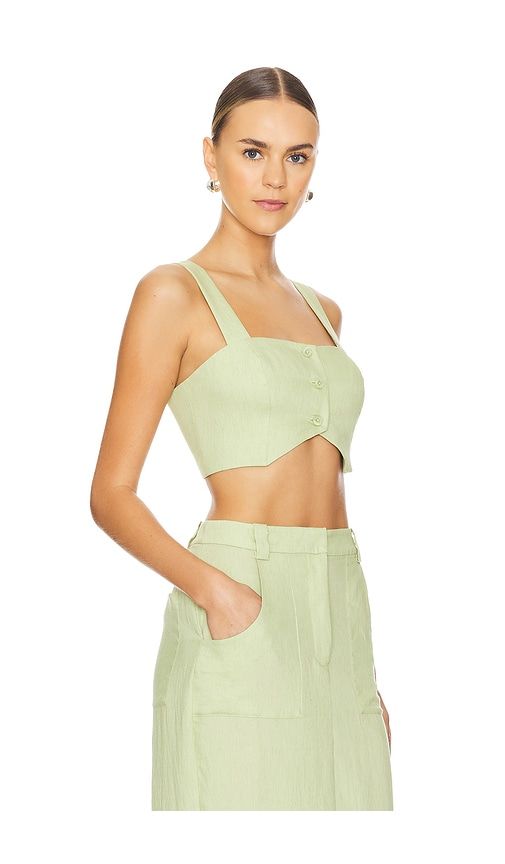 Royston Crop Top in Sage. - size L (also in XL) - Amanda Uprichard - Modalova