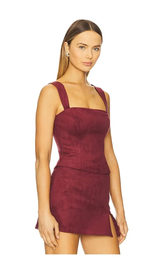 Ceronne Suede Top in . - size M (also in S, XS) - Amanda Uprichard - Modalova