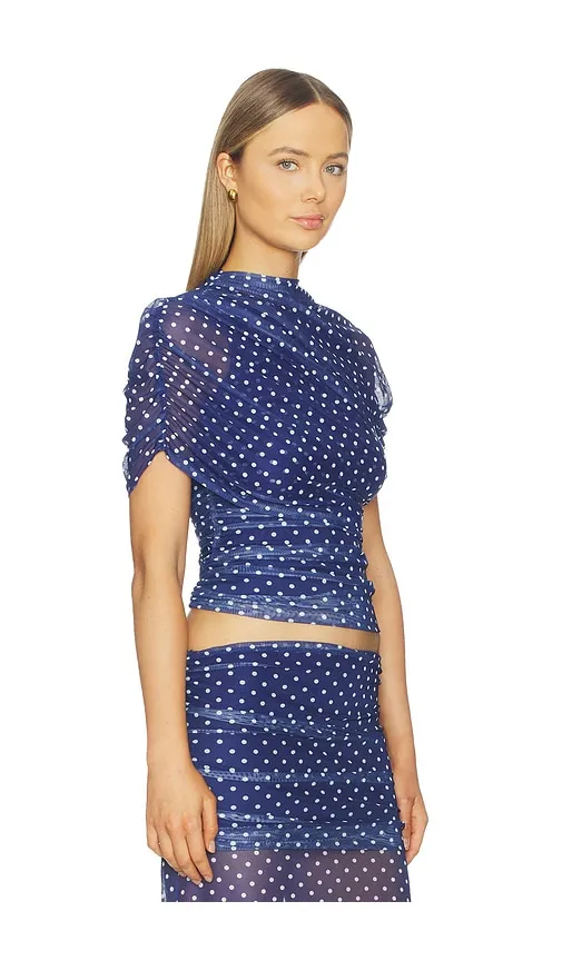 Evianna Top in Navy. - size L (also in M, S, XS) - Amanda Uprichard - Modalova