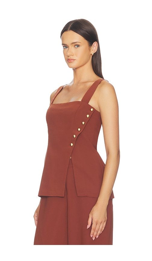 Bernice Top in Brown. - size L (also in M, S, XL, XS) - Amanda Uprichard - Modalova