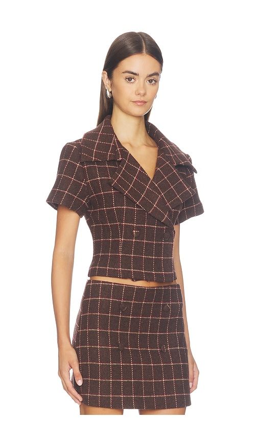 Emilie Top in Brown. - size L (also in M, S, XL, XS) - Amanda Uprichard - Modalova