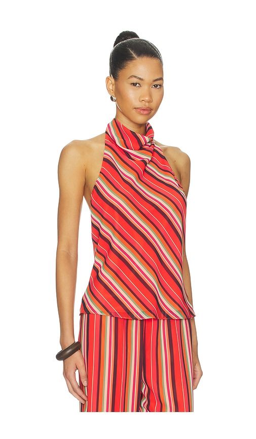 Samba Top in Orange,Cream. - size S (also in XS, M, L, XL) - Amanda Uprichard - Modalova