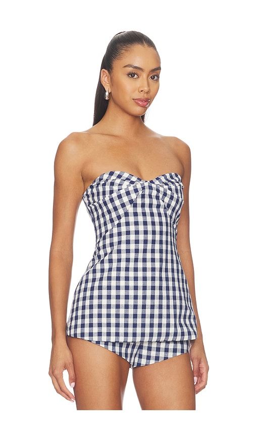 Solinda Tunic in Navy. - size L (also in M, S, XL) - Amanda Uprichard - Modalova