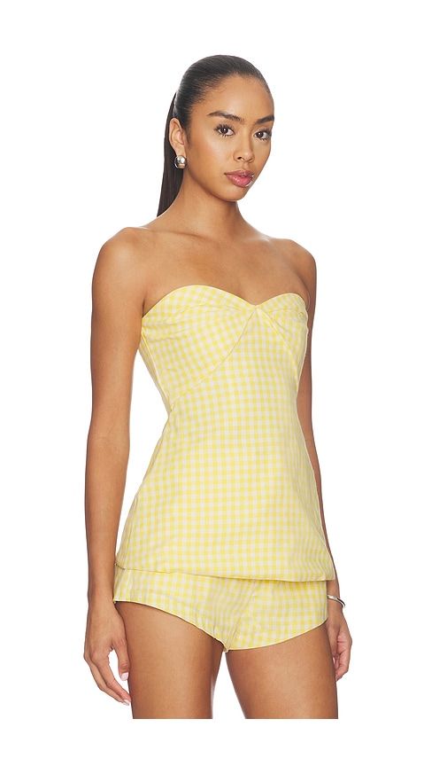 Solinda Tunic in Yellow. - size L (also in M, S, XL) - Amanda Uprichard - Modalova
