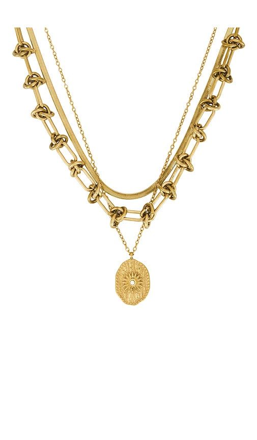 Raya Necklace in Metallic - Amber Sceats - Modalova