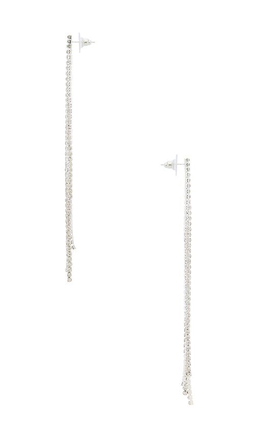 Jordana Drop Earrings in Metallic - Amber Sceats - Modalova