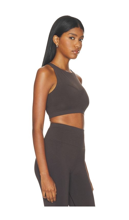Seamless Racer Tank Bra in Brown. - size L (also in M, S, XL, XS) - Adanola - Modalova