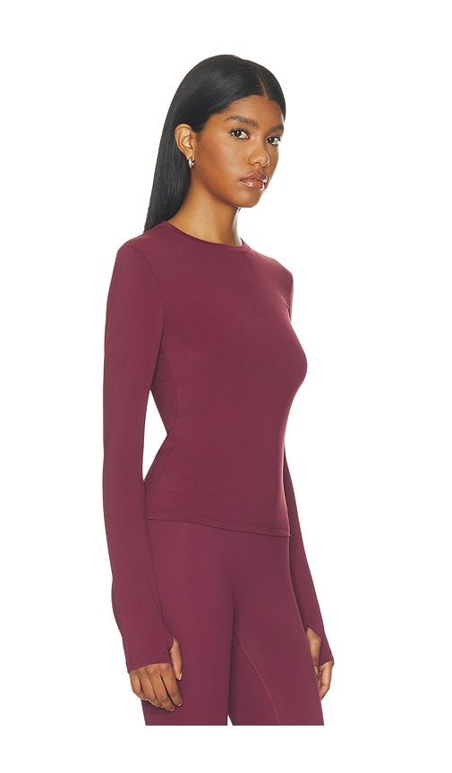 Ultimate Long Sleeve Top in Burgundy. - size XS (also in S, M, XL) - Adanola - Modalova