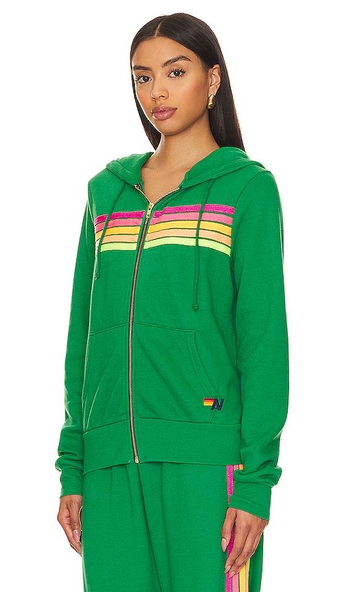 X REVOLVE 5 Stripe Hoodie in Green. - size L (also in M, S, XS) - Aviator Nation - Modalova