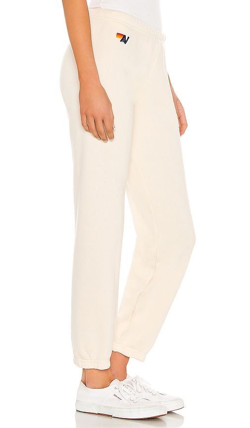 Stripe Sweatpant in Ivory. - size L (also in M, S, XL, XS) - Aviator Nation - Modalova