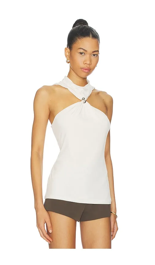 Norah Ring Top in Fairy Milk in Cream. - size L (also in M) - Aniye By - Modalova