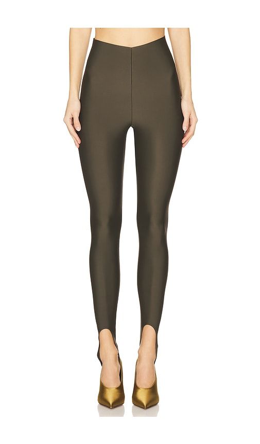 Holly Stirrup Leggings in Khaki in Green. - size 38/XS (also in 40/S, 42/M) - The Andamane - Modalova