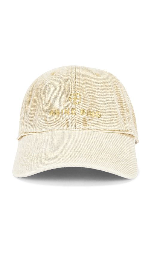 Jeremy Baseball Cap in Yellow - ANINE BING - Modalova