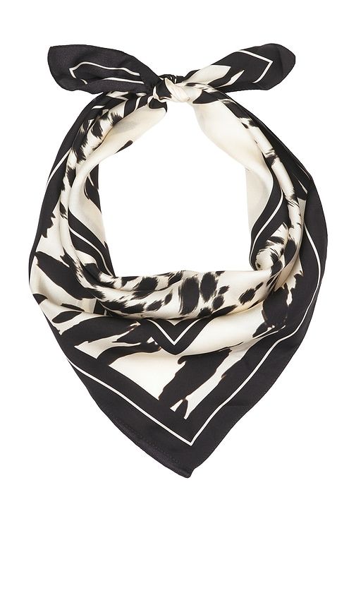 York Scarf Leopard in Black & White - ANINE BING - Modalova