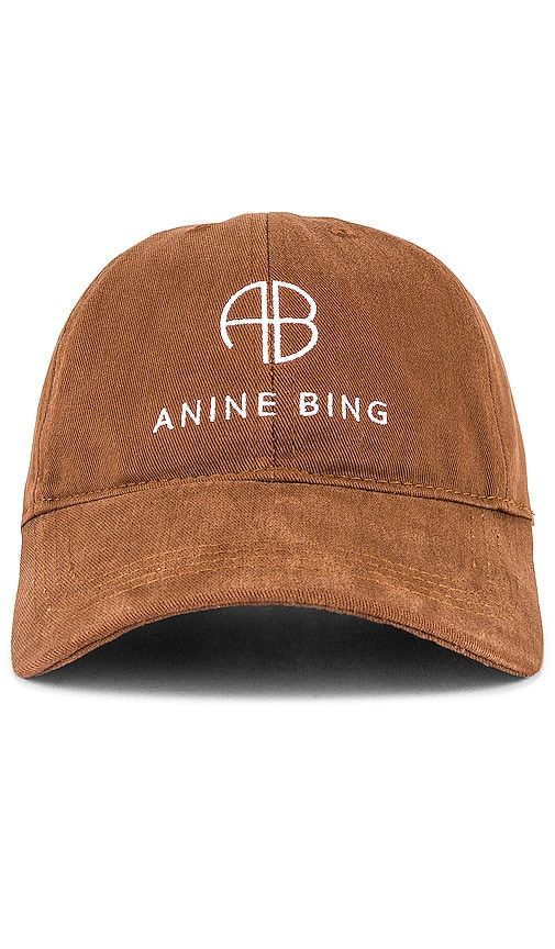 Jeremy Baseball Cap in Brown - ANINE BING - Modalova