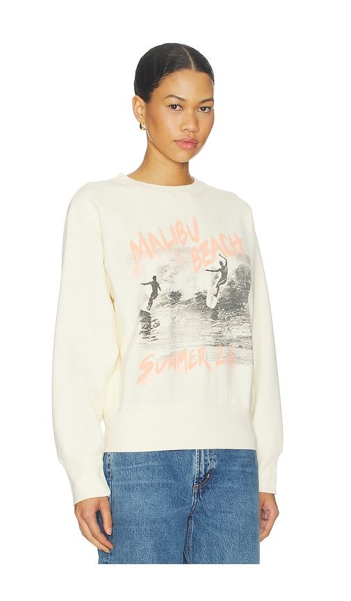 Harry Shrunken Sweatshirt Surfer in Ivory. - size L (also in M, S, XS) - ANINE BING - Modalova